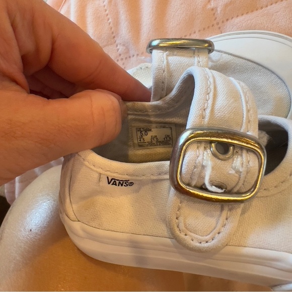 Vans White Kids Dress Shoes - Picture 6 of 6